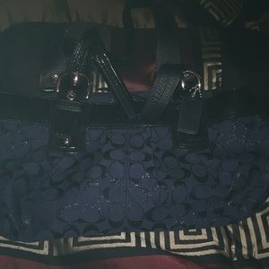 Navy Blue Coach Bag